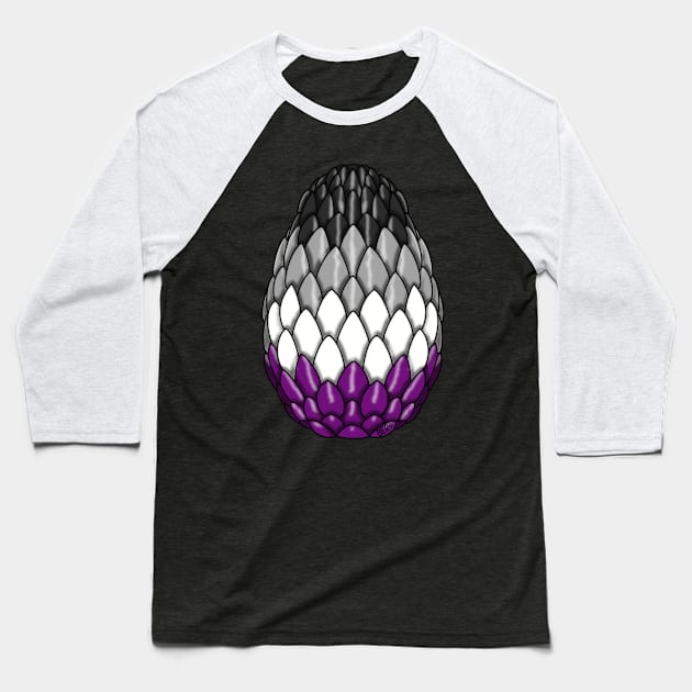 Asexual Pride Dragon Egg Baseball T-Shirt by SentABearToSpace 